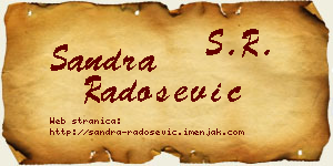 Sandra Radošević vizit kartica